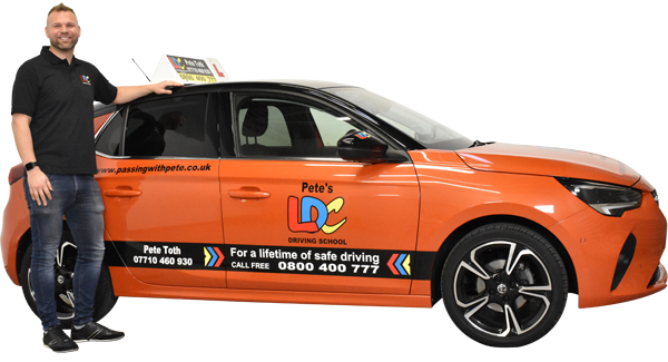 Peter Toth's driving school car